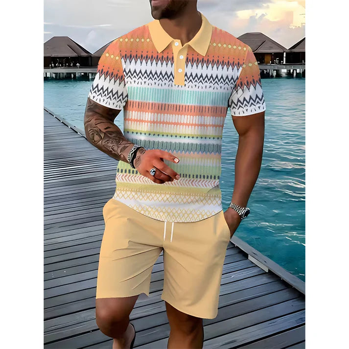 FlexFit – Zweiteiliges Set aus Hemd und Shorts für Herren