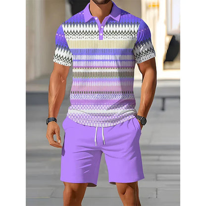 FlexFit – Zweiteiliges Set aus Hemd und Shorts für Herren