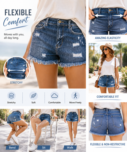 UrbanEase – Legere Damen-Jeansshorts