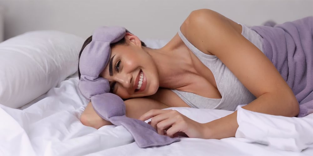 Máscara TranquilRest: máscara de terapia de sueño con peso