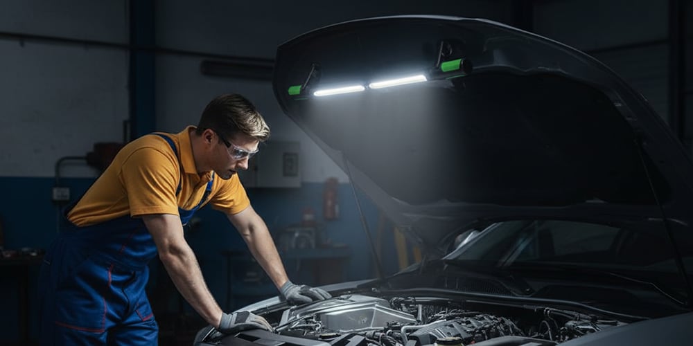 TwinBeam – Lámpara de inspección magnética de luz dual