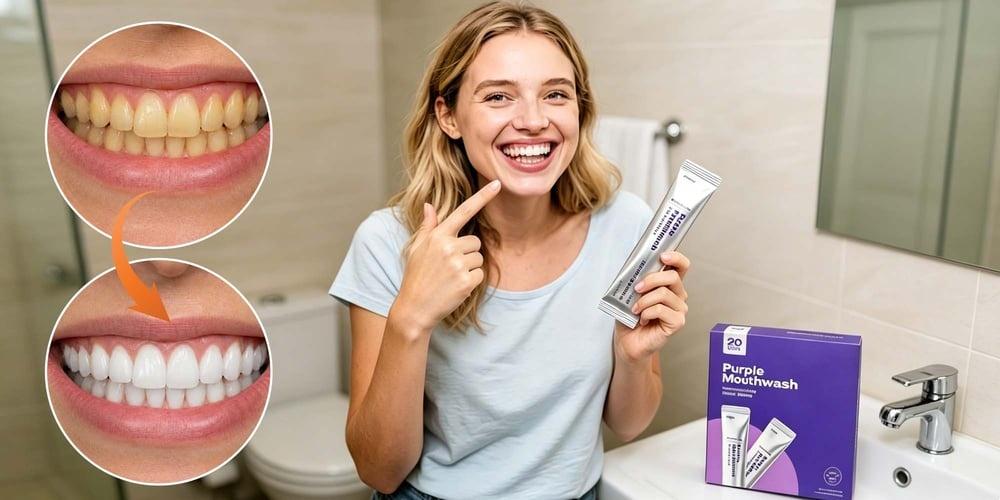 SmileFresh - Enjuague bucal Iluminador Corrector de Color