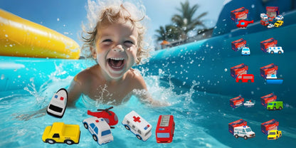 SplashRide – Coche de juguete para el baño con luces LED