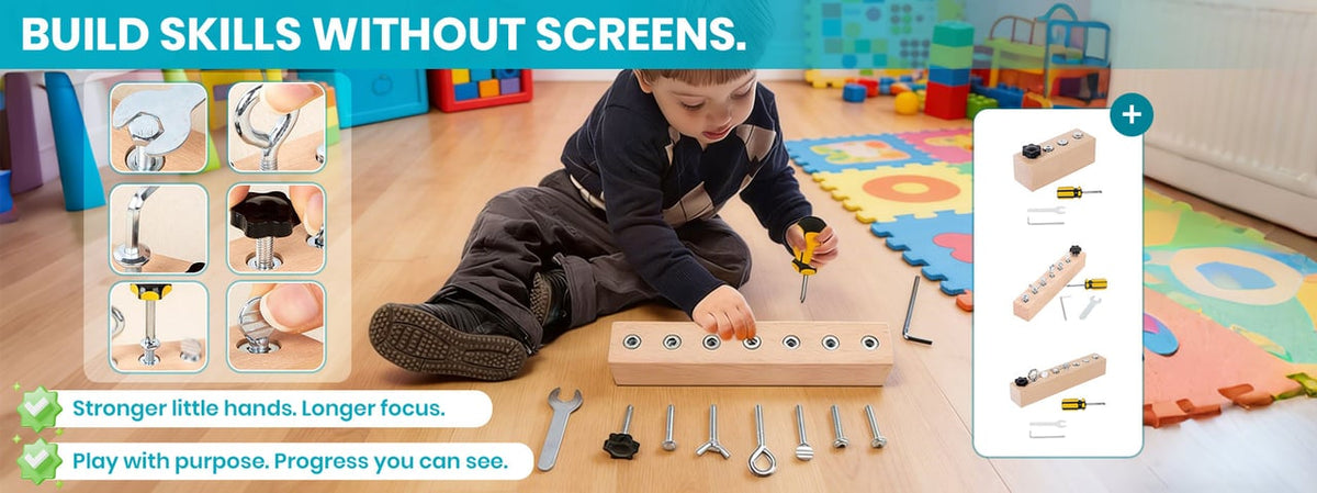 TinyBuilder – Tablero de herramientas de aprendizaje para niños