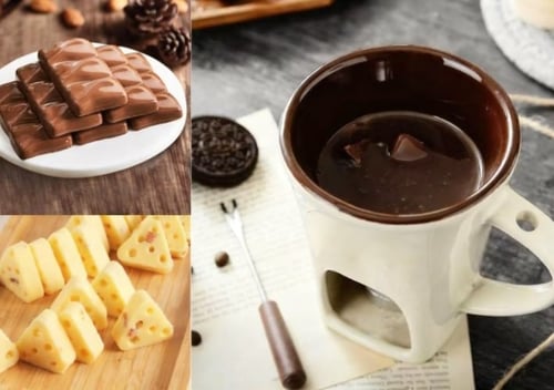 FondueMelt – Taza de Fondue de Cerámica Multifuncional