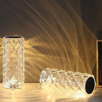 AuraShine – Mehrfarbige Kristall-Diamant-Rosenlampe
