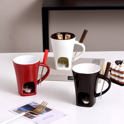 FondueMelt – Taza de Fondue de Cerámica Multifuncional