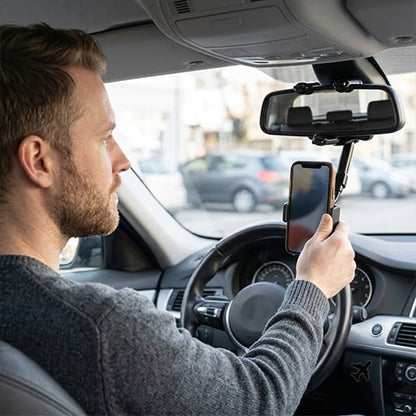 DriveView – Soporte de teléfono para espejo retrovisor 360°