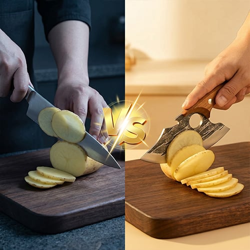 BladeForge – Handgeschmiedetes Koch- & Hackmesser-Set