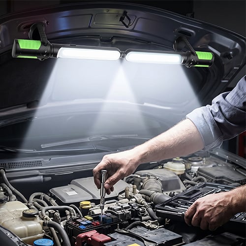 TwinBeam – Lámpara de inspección magnética de luz dual