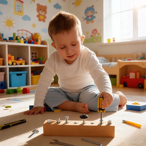 TinyBuilder – Tablero de herramientas de aprendizaje para niños