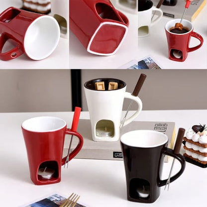 FondueMelt – Taza de Fondue de Cerámica Multifuncional