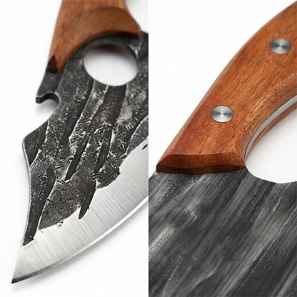 BladeForge – Handgeschmiedetes Koch- & Hackmesser-Set
