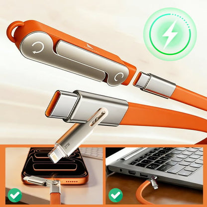Power360 – Cable ultrarrápido con soporte ajustable para teléfono