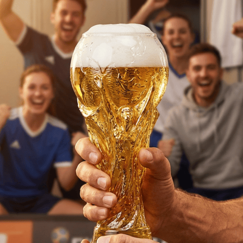 ChampChug – Fußballpokal aus Glas