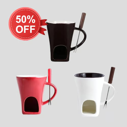 FondueMelt – Taza de Fondue de Cerámica Multifuncional