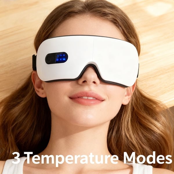 CalmGaze – Beheiztes Augenmassagegerät mit Audiotherapie