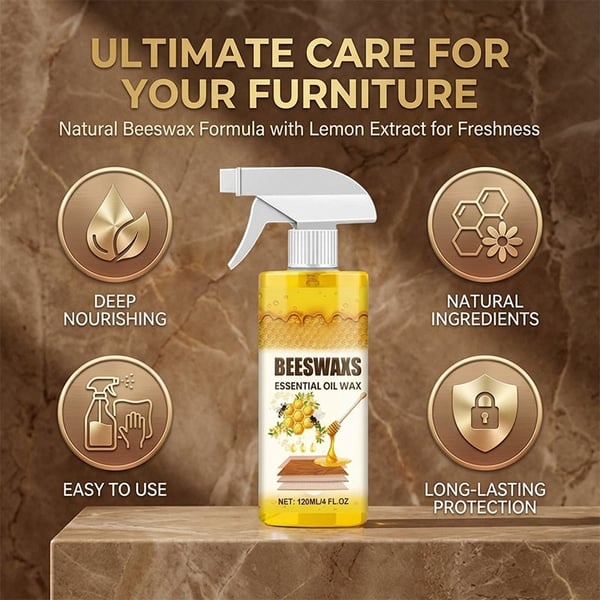 WoodAura – Spray abrillantador natural para suelos de cera de abejas