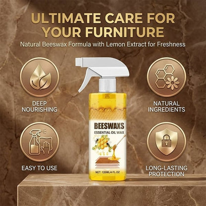 WoodAura – Spray abrillantador natural para suelos de cera de abejas