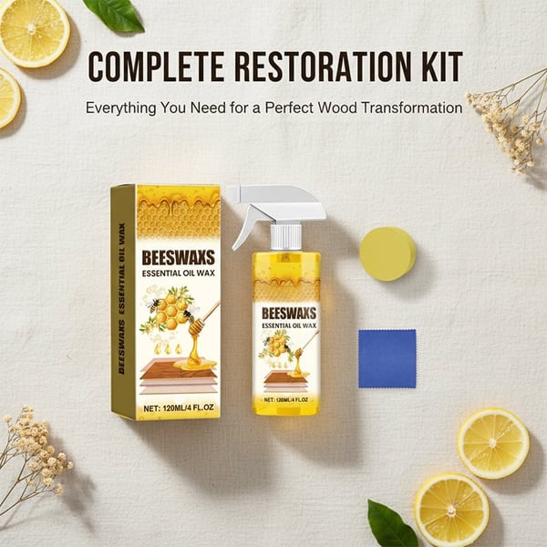 WoodAura – Spray abrillantador natural para suelos de cera de abejas
