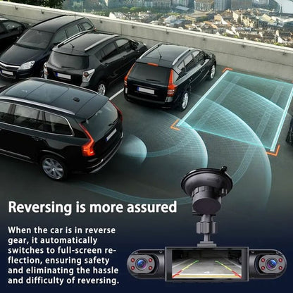 Sistema de cámara de salpicadero de coche DriveScope de 360° con 4 lentes