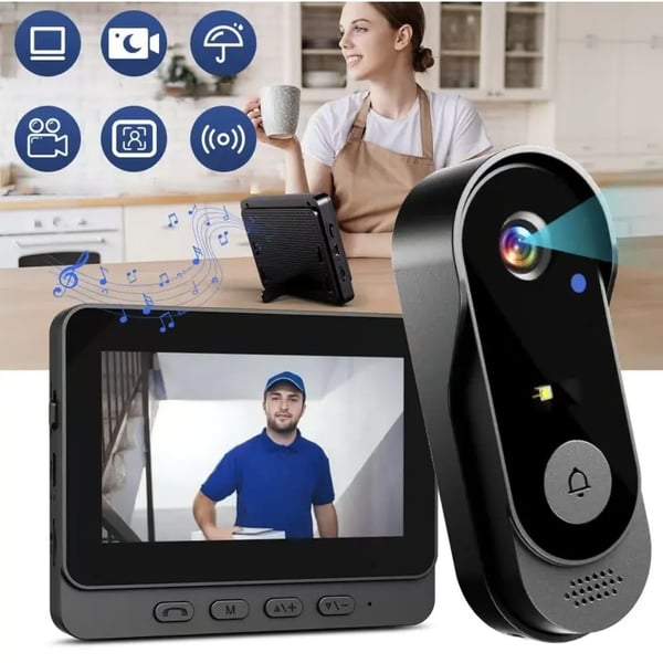 DoorGuard Pro – Intelligente Video-Türsprechanlage mit Türspion