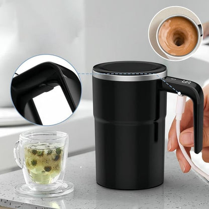 MixBrew Pro – Taza de Café con Agitador Automático