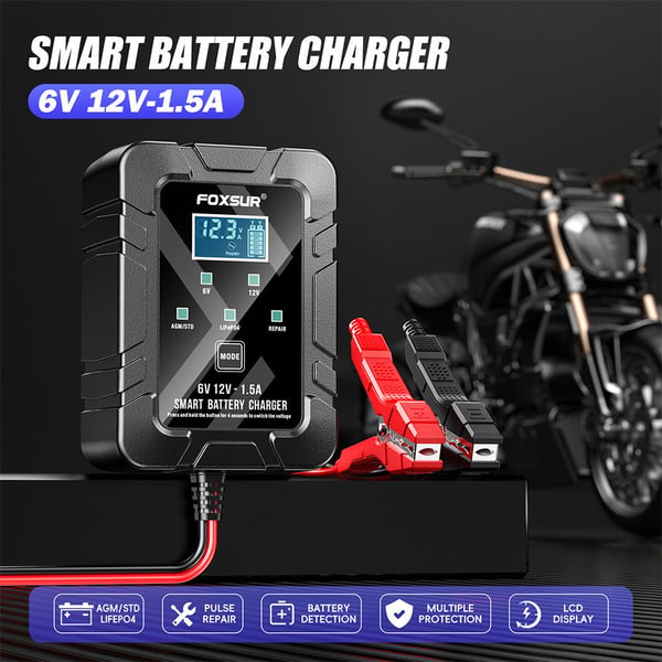 AutoSense – Intelligentes 6V/12V-Ladegerät mit Spannungserkennung