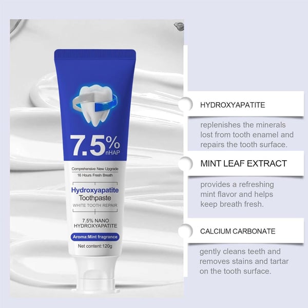 PearlGuard – Pasta dental con 7.5% de nano hidroxiapatita