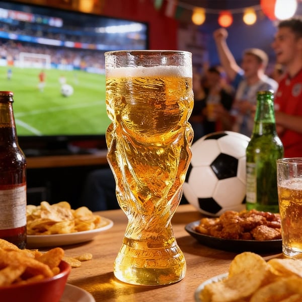 TrophySip – Vaso de Cerveza Campeón de Fútbol