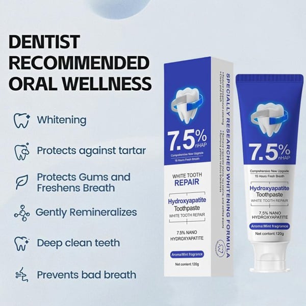PearlGuard – Pasta dental con 7.5% de nano hidroxiapatita