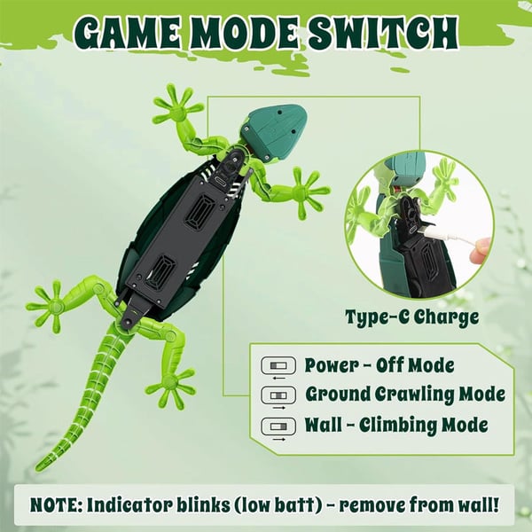 RexGlow – Lagarto eléctrico luminoso de juguete