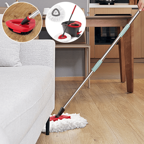 FloorMaster – Dreieckiger rotierender Mopp-Bürstenkopf