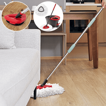 FloorMaster – Dreieckiger rotierender Mopp-Bürstenkopf