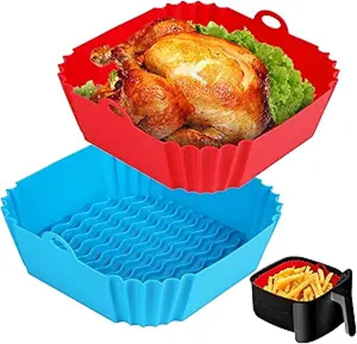 CrispMate – Bandeja de silicona antiadherente para freidora de aire
