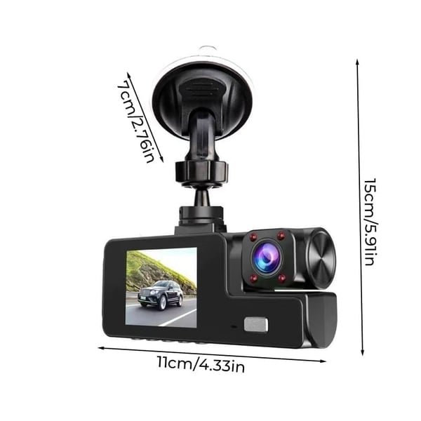 DriveVision | Grabador de salpicadero WiFi de doble lente 1080P