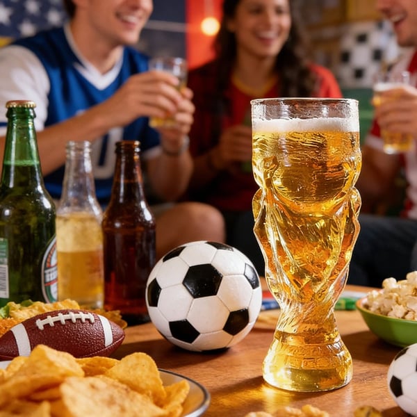 TrophySip – Vaso de Cerveza Campeón de Fútbol