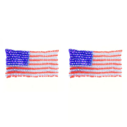 HonorBeam – Luces de red para exteriores con bandera estadounidense