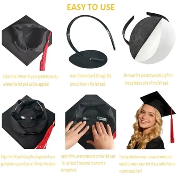 SmartGrad – Inserto de diadema estabilizadora para birrete de graduación