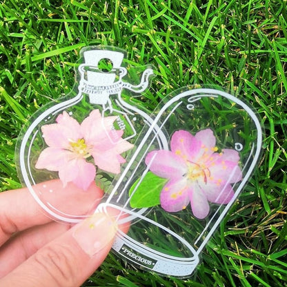 BloomLeaf – Marcapáginas transparentes con flores secas botánicas
