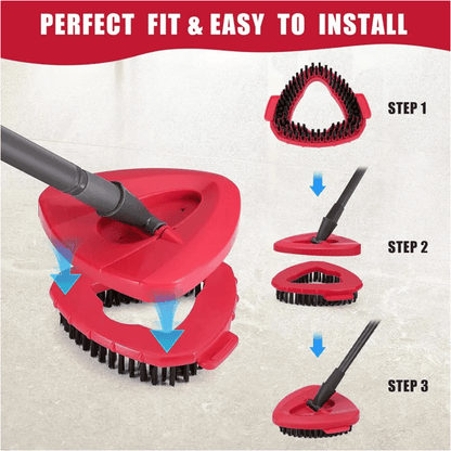 FloorMaster – Dreieckiger rotierender Mopp-Bürstenkopf