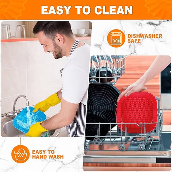 CrispMate – Bandeja de silicona antiadherente para freidora de aire