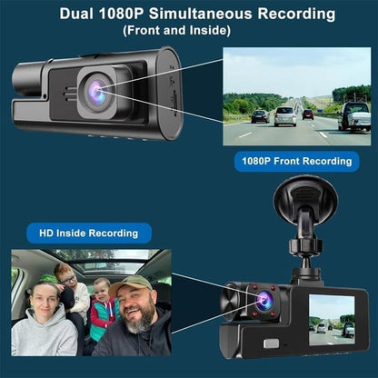 DriveVision | Grabador de salpicadero WiFi de doble lente 1080P