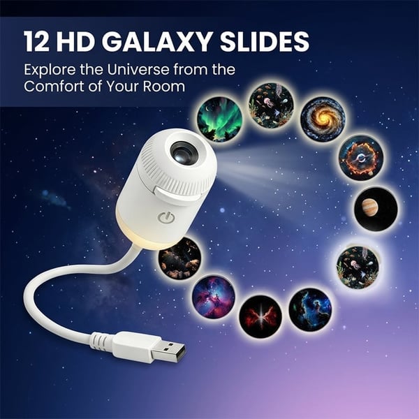 AstroLume | Proyector de estrellas galácticas USB 6 en 1