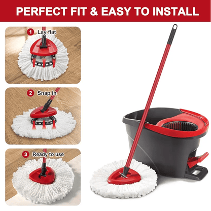 FloorMaster – Dreieckiger rotierender Mopp-Bürstenkopf