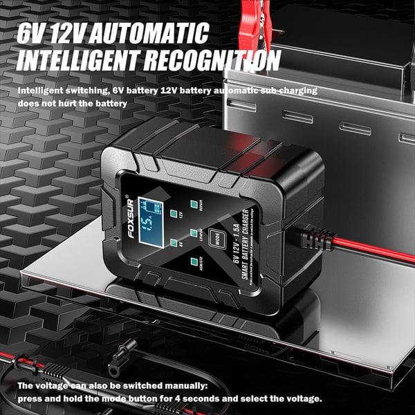 AutoSense – Intelligentes 6V/12V-Ladegerät mit Spannungserkennung
