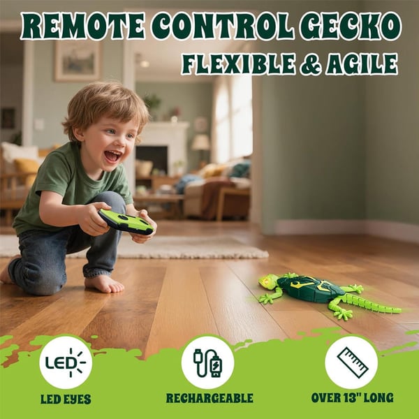 RexGlow – Lagarto eléctrico luminoso de juguete