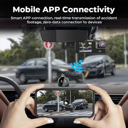 DriveVision | Grabador de salpicadero WiFi de doble lente 1080P