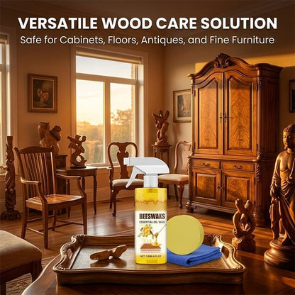 WoodAura – Spray abrillantador natural para suelos de cera de abejas