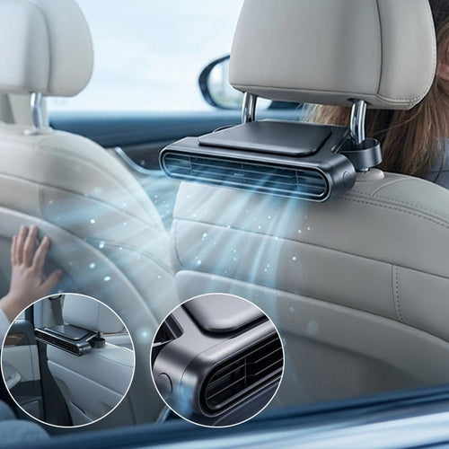 CoolDrive – Sistema de refrigeración doble turbo para coche con ventilador de reposacabezas